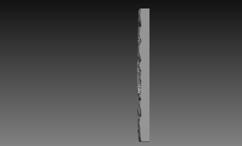 Compass North Star 3D Relief STL File, Nautical CNC Carving Digital Download