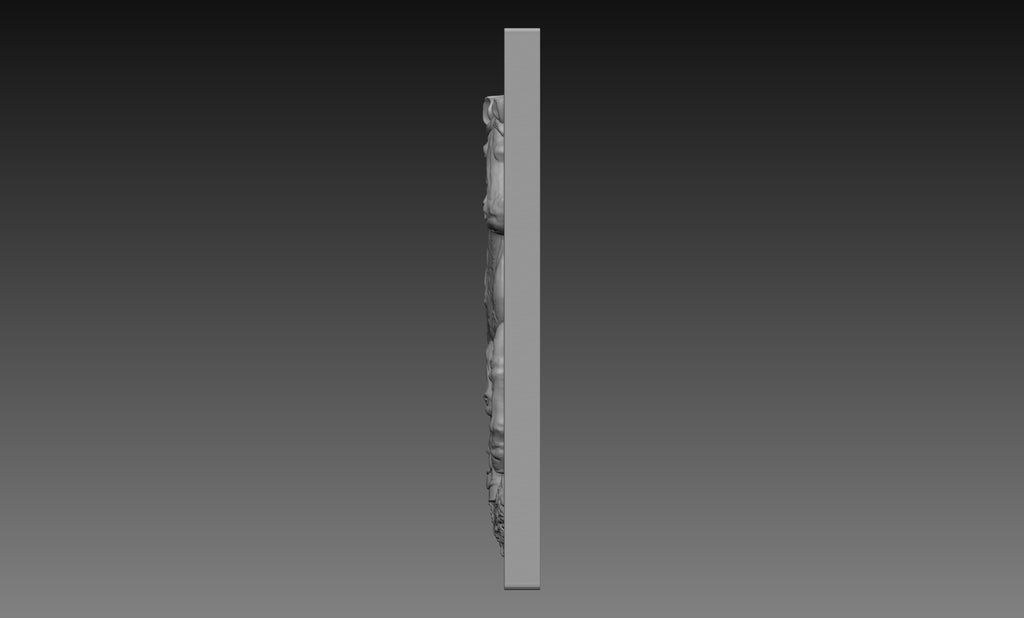 Horse Running 3D Relief STL File, Equestrian CNC Carving Digital Download