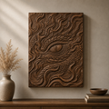 Fire Dragon Eye 3D Relief STL File, Fantasy Creature CNC Carving Digital Download